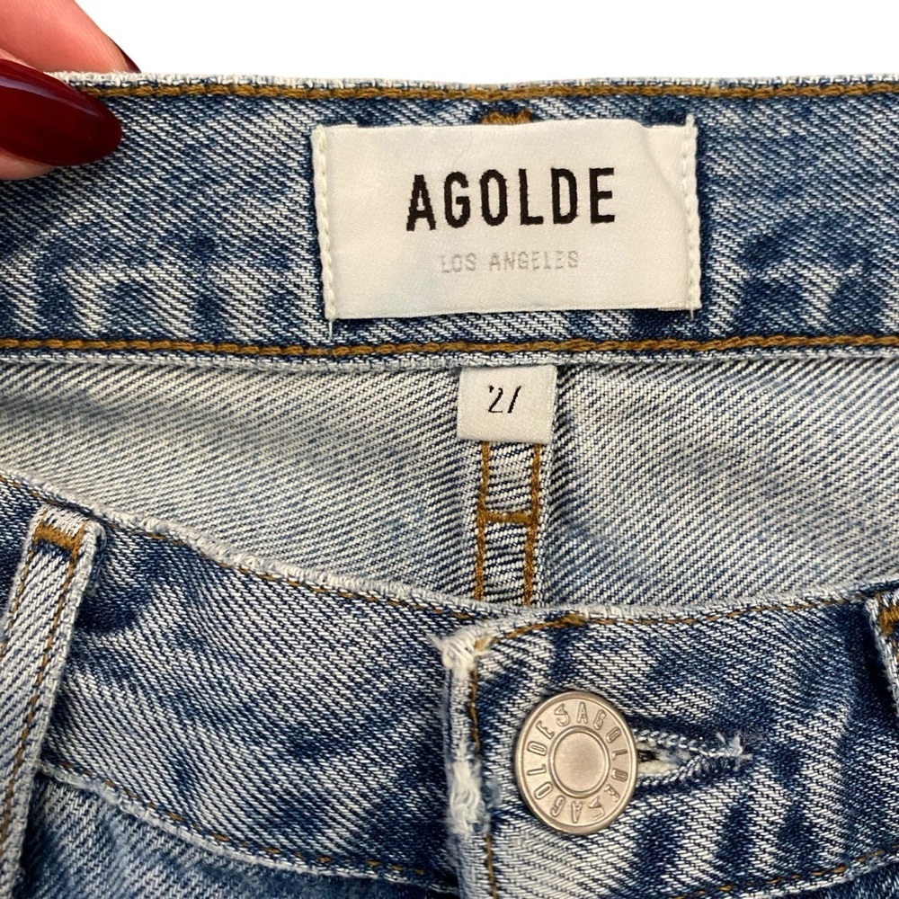 Agolde Parker Vintage Cut Off Shorts In Swapmeet - Picture 8 of 10